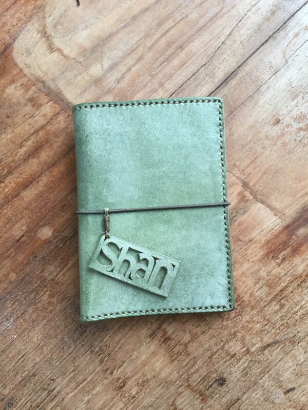 材料包 / 完成品 手縫拼色真皮旅行護照套, 刻字服務, 客製化禮物 - Image 9