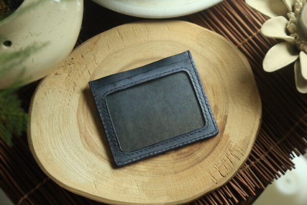 材料包 / 完成品 皮製拼色卡片短錢包, 刻字服務, 客製化禮物 - Image 13